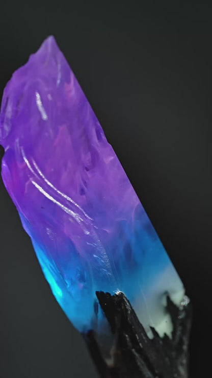 Wildwood Nebula Violet Rift Fang Pendant